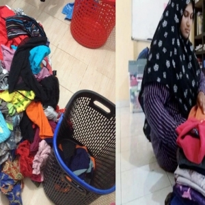 "Saya Tidak Pernah Malu.." - Rezeki Acik Bertambah Dengan Servis Lipat Baju