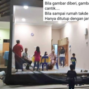 Sewa 'Homestay' Cantik, Bila Sampai Dinding Pun Takda!