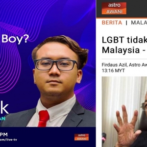 Netizen Gembira Astro Awani Tangguh Bual Bicara Bersama Aktivis LGBT, Numan Afifi