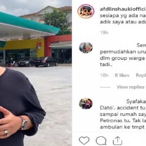 Afdlin Shauki Rayu Orang Ramai Salur Maklumat Insiden Adiknya Dilanggar Lari