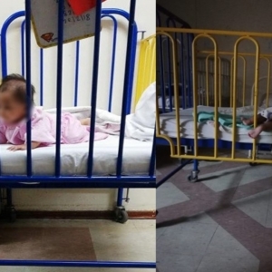 Penat Menangis Sampai Tertidur,  Bayi 7 Bulan Sebatang Kara Ditinggal Ibu Di Hospital