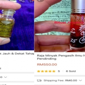 "Minyak Dagu, Minyak Pengasih Semua Ada.." Produk Sihir Kini Boleh Dibeli Online, Takutnya!