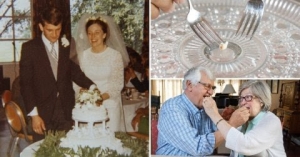 Pasangan Simpan Kek Selama 50 Tahun Bukti Cinta Abadi