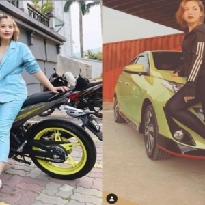 Janna Nick Belanja Lagi, Kali Ini Sakan Berposing Seksi Dekat Kereta