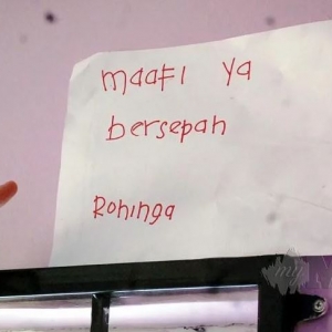 Penyamun Tinggalkan Nota Kononnya Pelarian Rohingya Yang Mencuri