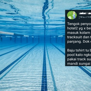 Ramai Yang Marah Bila T-Shirt Dan Seluar Trek Tak Boleh Masuk Pool, Walhal Ini Ceritanya..