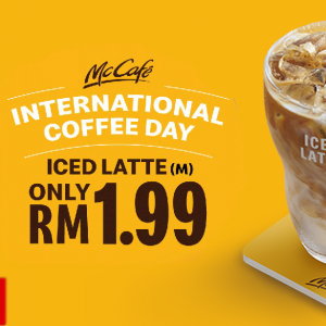Siapa Kata Kopi Berkualiti Mahal? McCafe Bagi Iced Latte RM1.99 Je!