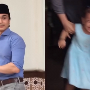 "Daddy!"- Suami Lufya Dihencap Tidak Endahkan Raungan Anak