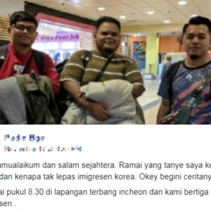 'Cetak Dokumen Biar Lengkap, Pakai Kemas' - Trip Impian Dua Jejaka Musnah, Ditahan Imigresen Korea