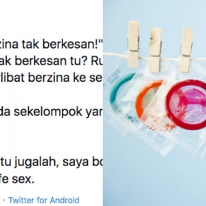 "Takpa Zina Kalau Tak Tahan, Tapi Kena Pakai Kondom, Takdalah Buang Bayi"