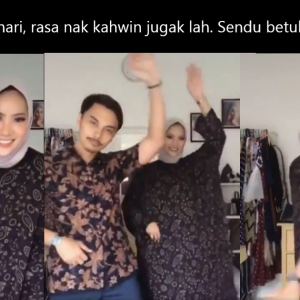 Pasangan Suami Isteri Menari Video TikTok Buat Netizen Rasa Mahu Kahwin Segera