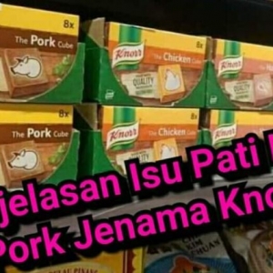 Pati Kiub Pork Jenama Knorr? Pengguna Resah, Ini Jawapan JAKIM