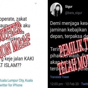 Terlanjur Kecam Pusat Zakat, Pemilik Akaun Twitter Minta Maaf Kepada MAIWP