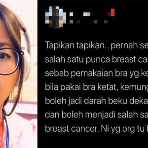 "Tolonglah Baca Abang Oi" - Dr Amalina Tegur Netizen Terlebih Pandai Bab Kanser Payudara