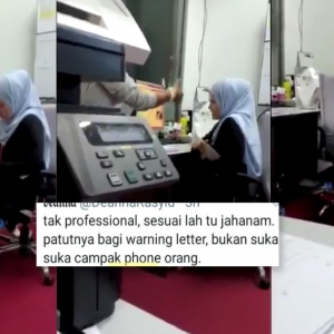 Berkecai Telefon Kena Hempas, Gara - Gara Main Tiktok Dan Selfie Ketika Waktu Bekerja