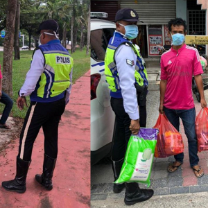 Terjentik Sifat Insani Polis Jumpa Keluarga Di Taman Permainan