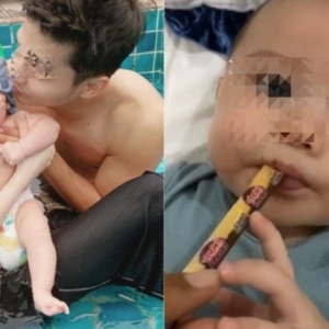 Instafamous Bagi Anak Lima Bulan Makan Coki-Coki, Marah Bila Kena Tegur!