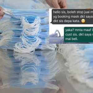 Suruh Peniaga Lain Berhenti Jual Topeng Sebab Pelanggan Lari, Mask Tak Laku