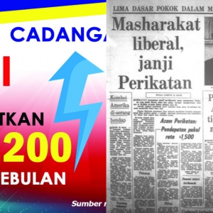 Zaman Tunku Lagi Kononnya Gaji Minima Patut RM1,500 Tapi 2020 Pun Baru RM1,200