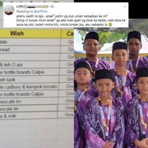 Anak Yatim Cuma Minta Milo, Nasi Ayam Pun Bersyukur Tapi Orang Biasa Pula Merungut?