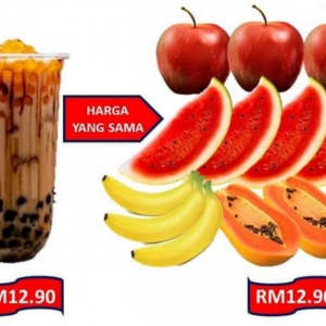 Adakah Anda Termasuk Golongan Sanggup Beratur Panjang Beli Boba, Tapi Buah Tak Nak?