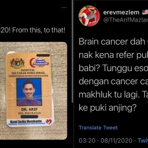 Doktor Mencarut Dapat Pesakit Kanser Jam 3 Pagi, Netizen Gesa KKM Ambil Tindakan