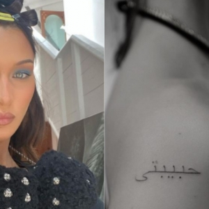 Bella Hadid Cacah Tatu Bahasa Arab