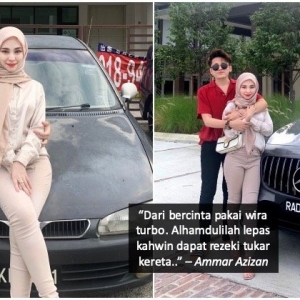 Berkat Susah Senang Bersama Isteri, Lelaki Syukur Dari Proton Wira Kini Guna Mercedes