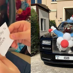 Ibu Selamba Hadiahkan Anak Rolls Royce, 8 Tahun Lagi Baru Boleh Pandu Dik!