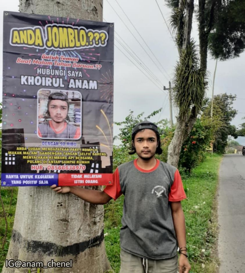 Anda Masih Jomblo Lelaki Gantung Iklan Cari Teman Malam Tahun Baru Fokus Cari Infonet