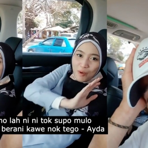 Aksi Ayda Jebat berdikir barat dalam kereta buat netizen terhibur, manis berhijab!