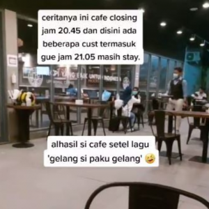 Kafe Pasang Lagu Gelang Si Paku Gelang 'Halau' Pelanggan Tak Reti Bahasa