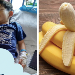 Hanya Kerana Buah Pisang Anak Ini Masuk Wad!!