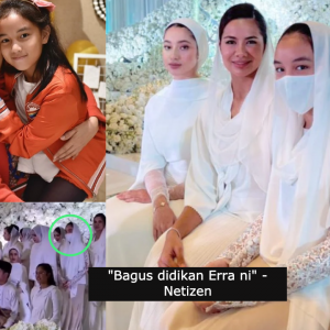 "Bagusnya kau dik" Anak Erra Fazira dapat pujian ramai, pakai pelitup muka di majlis Neelofa