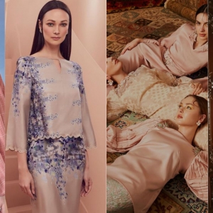 Model Mat Saleh Peraga Baju Raya, Gadis Melayu Tak Lawa Ke?