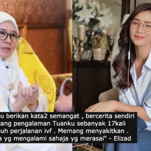 "Terkejut, macam mimpi", Siti Elizad terharu Raja Permaisuri Agong "call" beri kata semangat