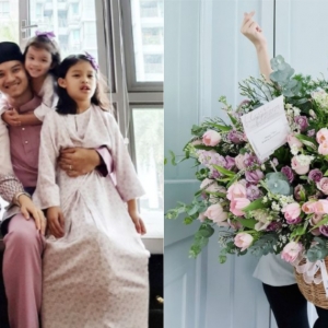 Vivy Yusof Lupa Tarikh Anniversary, Tetap Dapat Jambangan Bunga Sebesar Dirinya