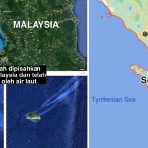 Selangor 'Dipisahkan' Jadi Pulau, Dibawa Arus Ke Itali