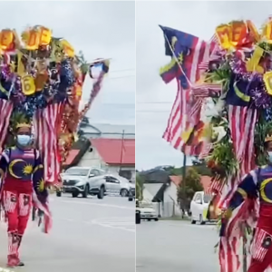 Semangat Usung 'Kavadi' Dengan Berbalutkan Jalur Gemilang Sambut Merdeka