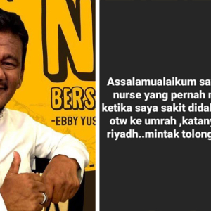 DM Ebby Yus Kalau Jumpa Nurse Yang Selamatkan Nyawanya