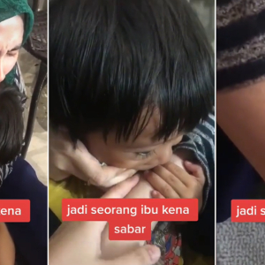 "Sabar Tak Kena Gaya" - Wanita Manjakan Anak Biar Tangan Digigit Sampai Lebam