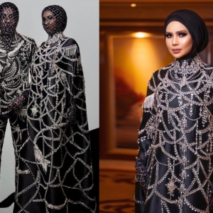 Che Ta Tarik Perhatian Ramai. ‘Berbungkus’ Persis Kim K ‘Muslimah’ Di Kuala Lumpur Fashion Awards