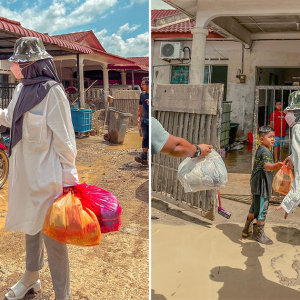 'Hati-hati Adira, Takut Kena Kutuk Pakai Kasut Cantik Lawat Tempat Banjir'