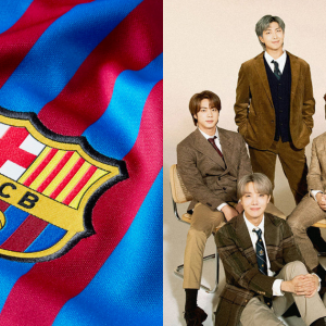 Wow, Benarkah Logo Rasmi BTS Akan Dicetak Pada Jersi Pasukan Barcelona FC?