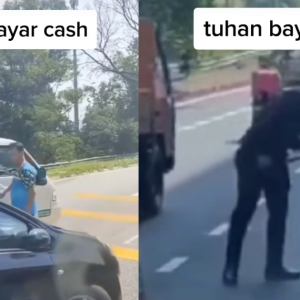 "Nasib Kak Tu Mengadu Kat Polis," Netizen Gembira Lihat Pemandu Lori Pembuli Dapat Balasan!