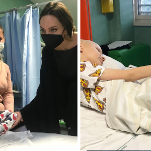 Angelina Jolie Lawat Kanak-kanak Ukraine Di Hospital Rom