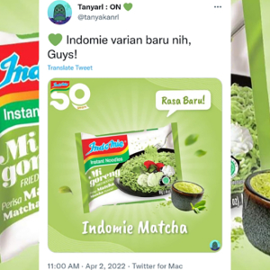 Seriuslah Indomie Ada Dalam Perisa Matcha?