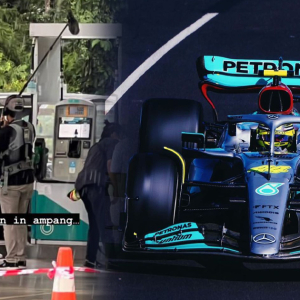 Peminat Tak Tentu Arah, Apa Lewis Hamilton Buat Di Stesen Minyak Petronas KL?
