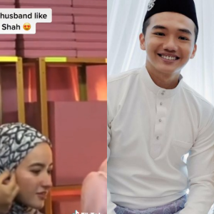 "Sweetnya," Asyik Betulkan Tudung Hannah Delisha, Netizen Mahu Suami Seperti Imam Shah