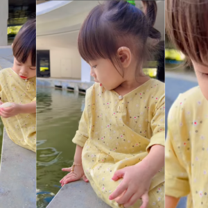 Anak Nadzmi Adhwa Dan Ardell Aryana Dah Hampir 2 Tahun, Comel Dan Putih Macam Orang Korea